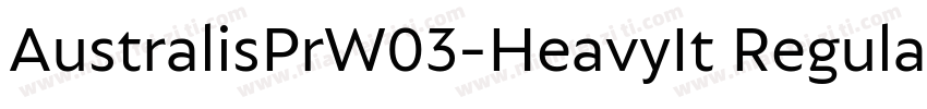 AustralisPrW03-HeavyIt Regular字体转换